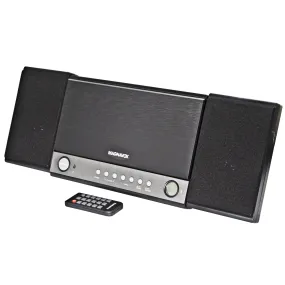 Magnavox MM444BT 3-Piece CD Shelf System with FM Radio and Bluetooth in Grey