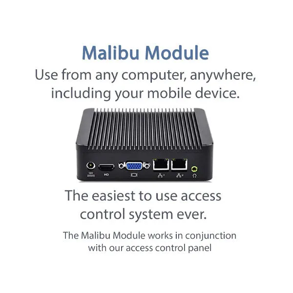 Malibu - Access Control System Combo With Module - 4 Doors - UL Listed - UL Rated