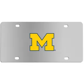 Michigan Wolverines Steel License Plate Wall Plaque