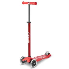 Micro Scooter Maxi Deluxe LED Scooter - Red