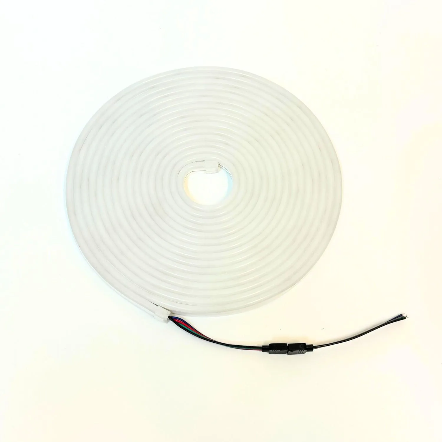 Mini RGB Neon Flex 12V 6x12mm IP65 Waterproof with Dimmer Remote 5 Metre Kit