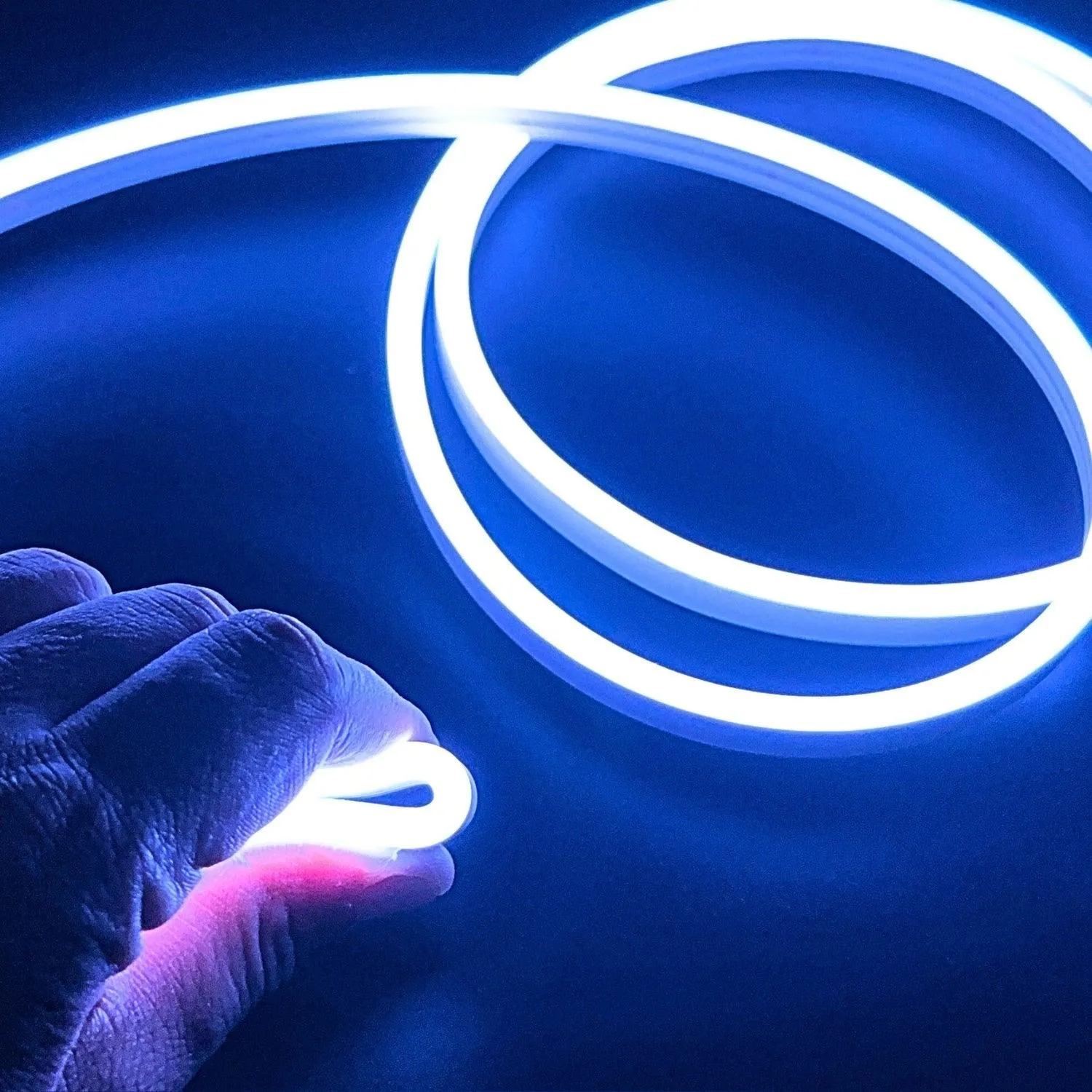 Mini RGB Neon Flex 12V 6x12mm IP65 Waterproof with Dimmer Remote 5 Metre Kit