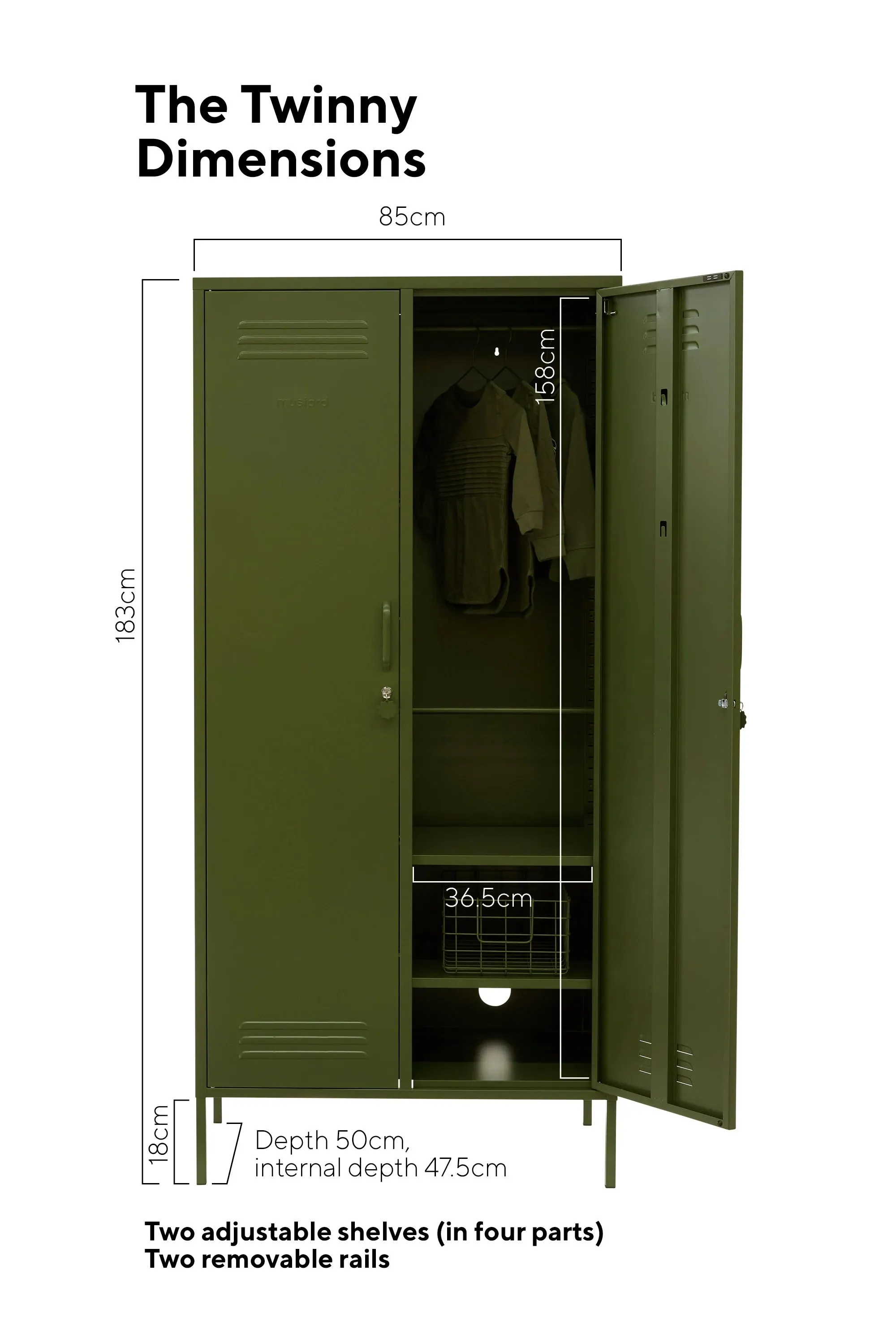 MUSTARD MADE LOCKER | The Twinny | Olive