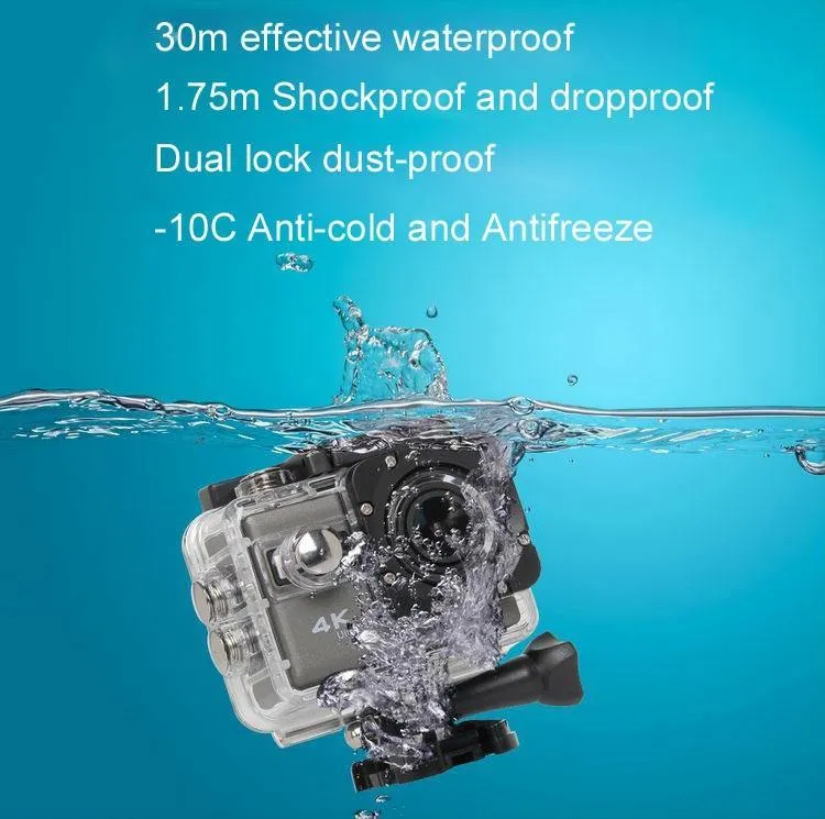 New Waterproof Sport Camera with Remote Control, 2.0'' Cameras