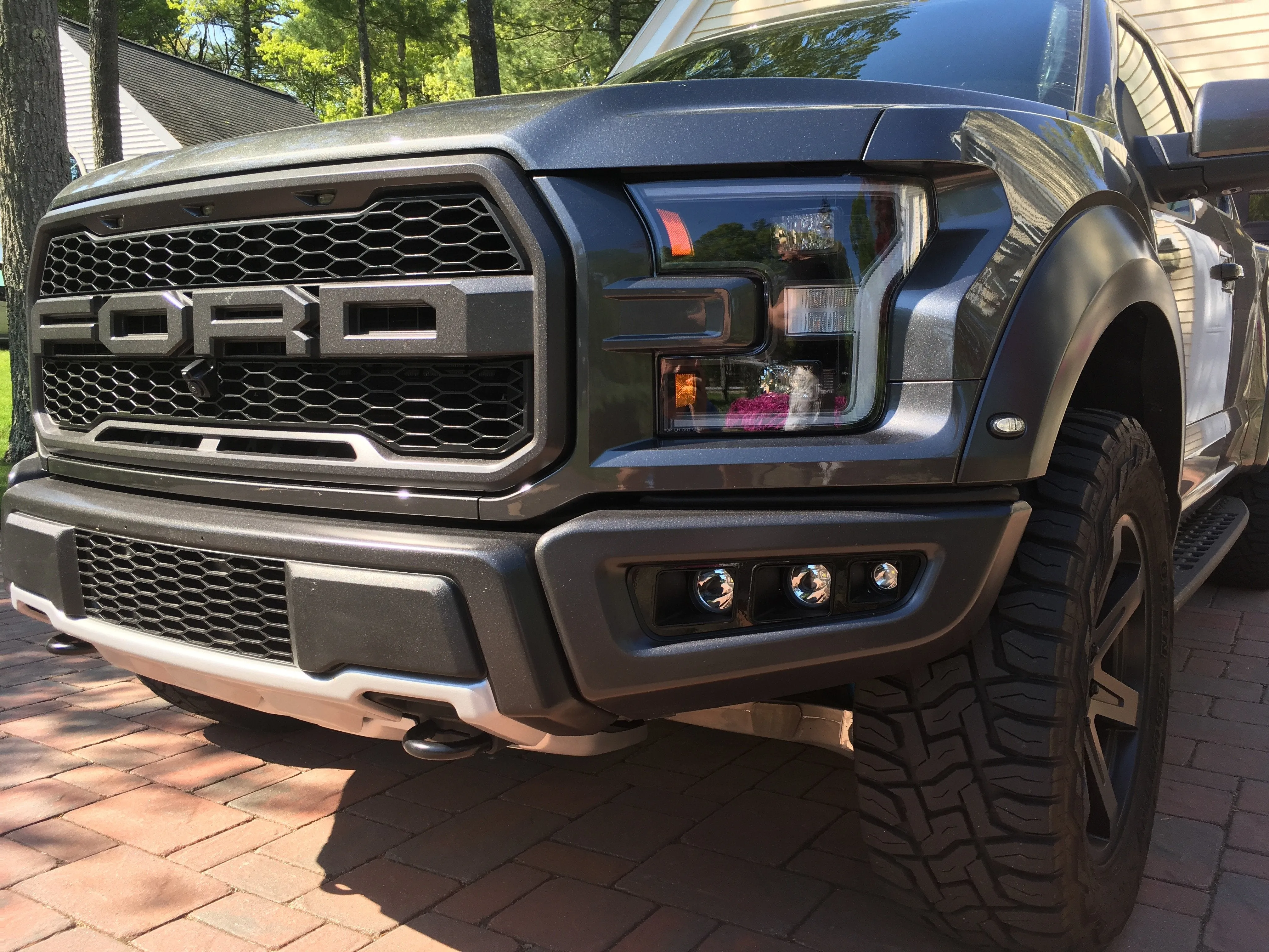 Offroad Alliance - Triple Bezel Fog Light Kit w/ Vision X Optimus Halo Lights - 2017-2020 Raptor