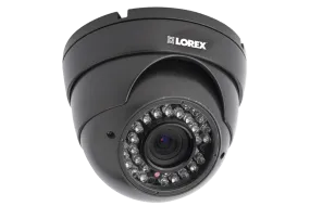 Outdoor dome security camera with varifocal lens - 155FT Night vision