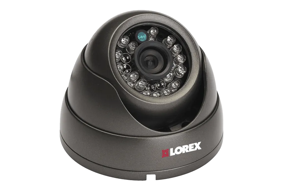 Outdoor dome security camera with varifocal lens - 155FT Night vision