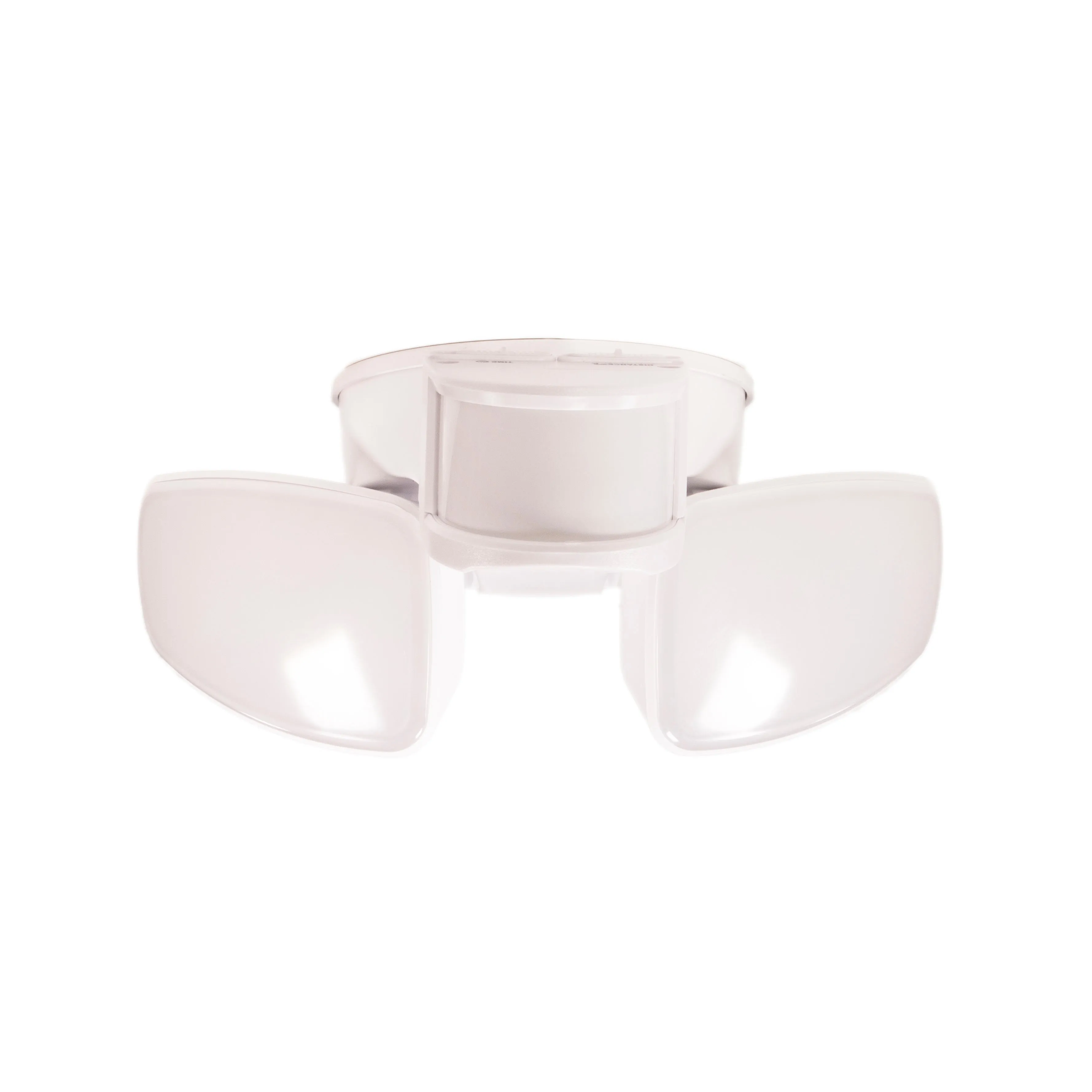 Outdoor LED Security Motion Sensor Flood Light, Dusk to Dawn, 2700 Lumens, 4K, White Polycarbonate with Frosted Lens