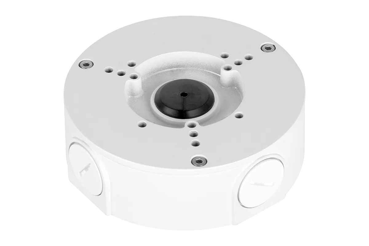 Outdoor Round Junction Box for 3 Screw Base Cameras (Metal)