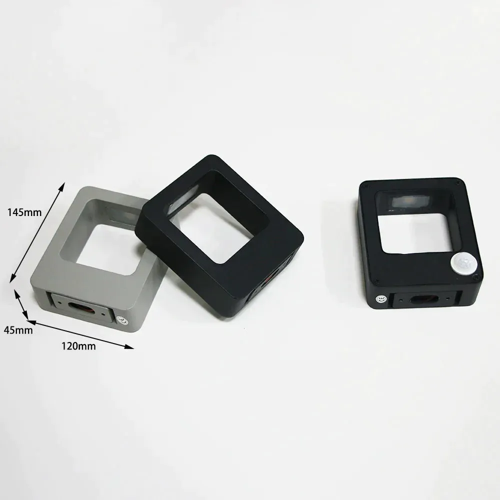 Outdoor Waterproof Wall Lamps Human Induction Wall Lights Aluminum Black Gray Lamp Indoor Exterior Wall Porch Balcony Lighting
