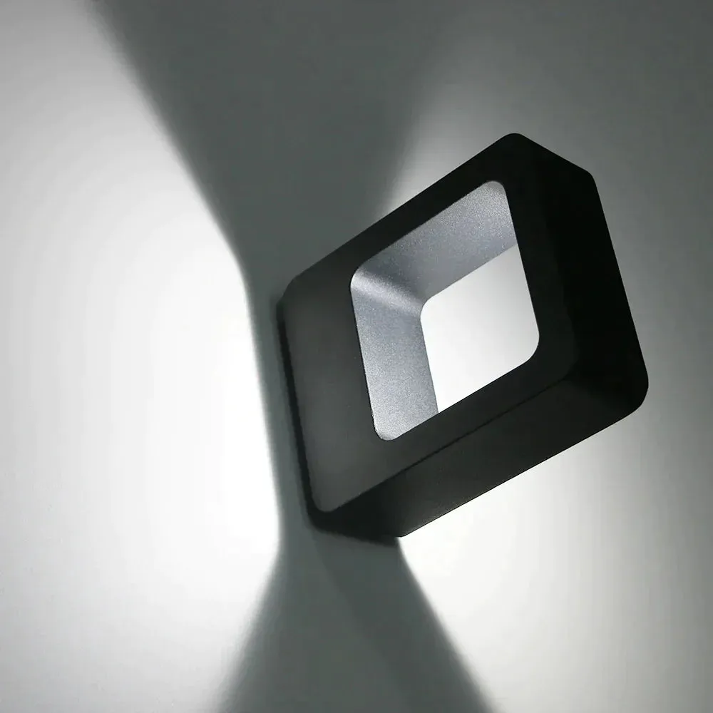 Outdoor Waterproof Wall Lamps Human Induction Wall Lights Aluminum Black Gray Lamp Indoor Exterior Wall Porch Balcony Lighting