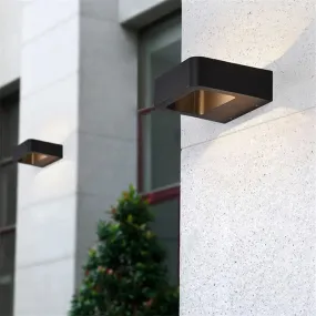 Outdoor Waterproof Wall Lamps Human Induction Wall Lights Aluminum Black Gray Lamp Indoor Exterior Wall Porch Balcony Lighting