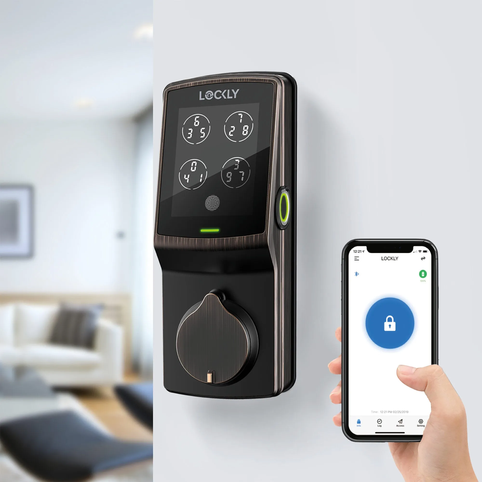 Peek-Proof Lockly Secure Plus Smart Lock