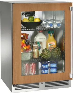 Perlick 24 inch Outdoor Built-In Compact Refrigerator HP24RM-4-4