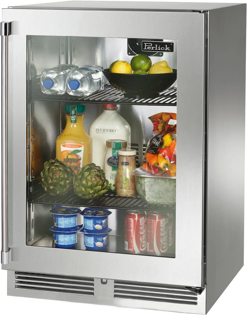 Perlick 24 inch Signature Series 5.2 cu ft Compact Refrigerator HP24RO-4-3