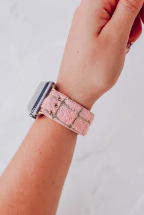 Pink & Gold Smart Watch Band by Erimish