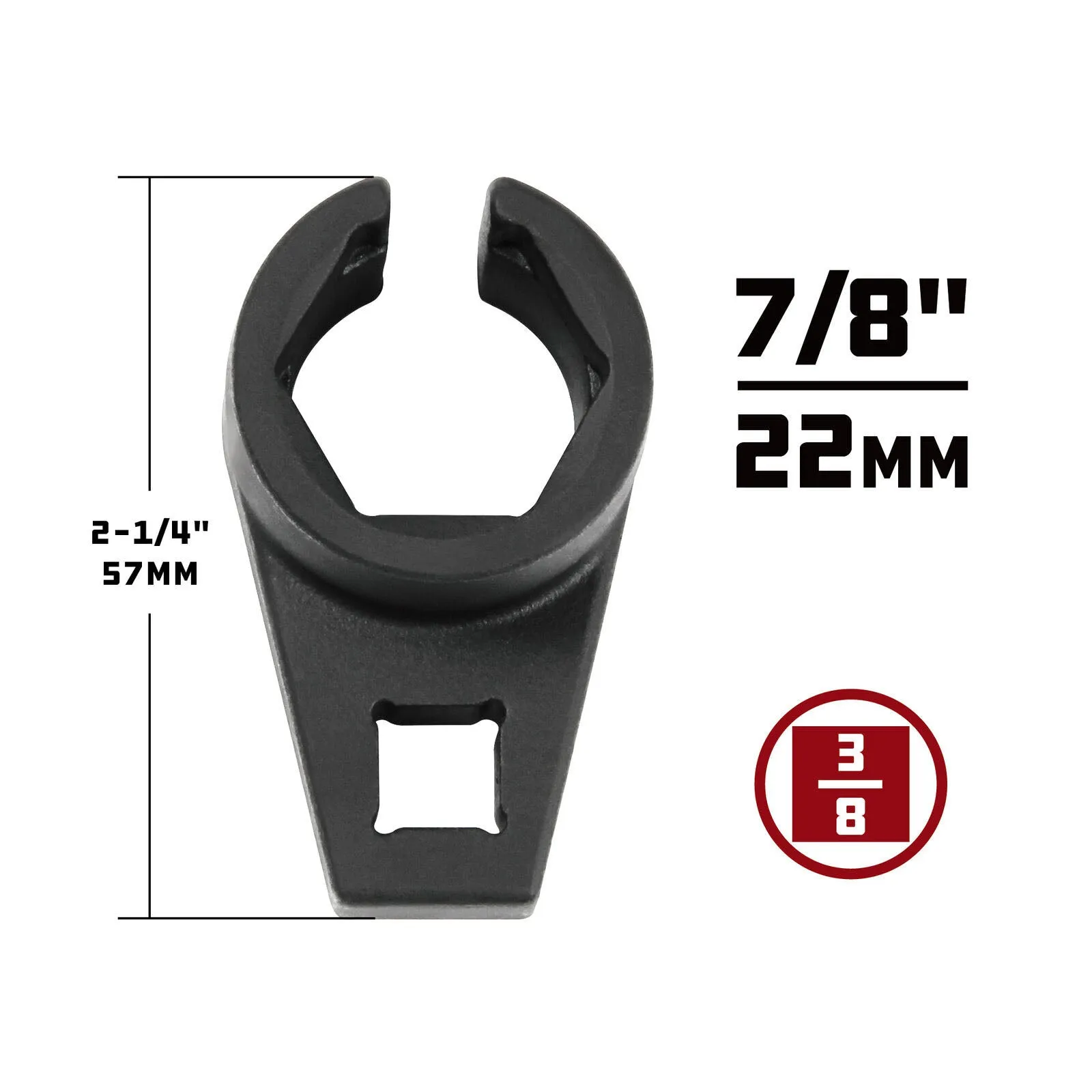 Powerbuilt 3/8 Inch Drive 7/8 Inch 22 Milimeter Oxygen 02 Sensor Socket 648691