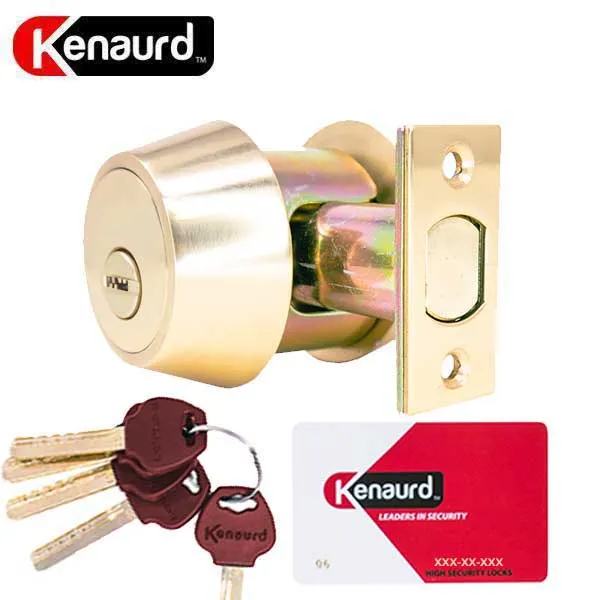 Premium Key Controlled - Deadbolt - Double Cylinder - #06 Keyway - US26D - Polished Brass