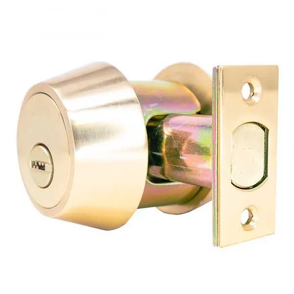 Premium Key Controlled - Deadbolt - Double Cylinder - #06 Keyway - US26D - Polished Brass