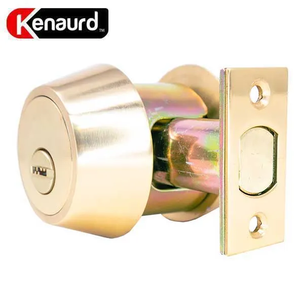 Premium Key Controlled - Deadbolt - Double Cylinder - #06 Keyway - US26D - Polished Brass