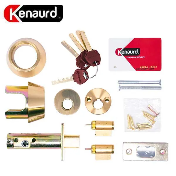 Premium Key Controlled - Deadbolt - Double Cylinder - #06 Keyway - US26D - Polished Brass