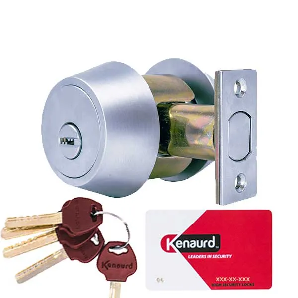 Premium Key Controlled - Deadbolt - Double Cylinder - #06 Keyway - US26D - Satin Silver