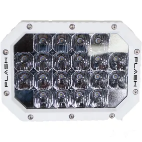 Quad LED Search Light - White Marine Housing