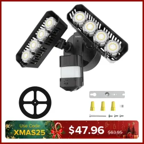 Rectangle Upgraded 54W Led Security Light (Dusk to Dawn&Motion Sensor)(US/CA ONLY)
