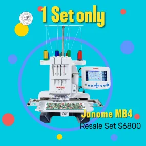RESALE SET 1 SET Janome MB4 Four-Needles Embroidery Machine (Made in Japan)