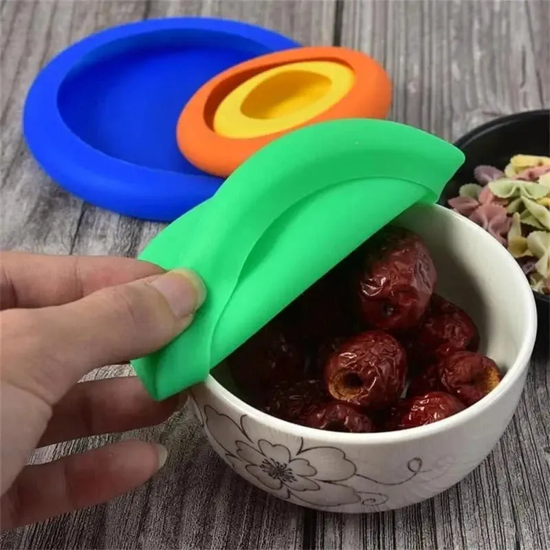 Reusable Silicone Fruit Vegetable Storage Food Cover Food Saver Huggers (4 pieces)