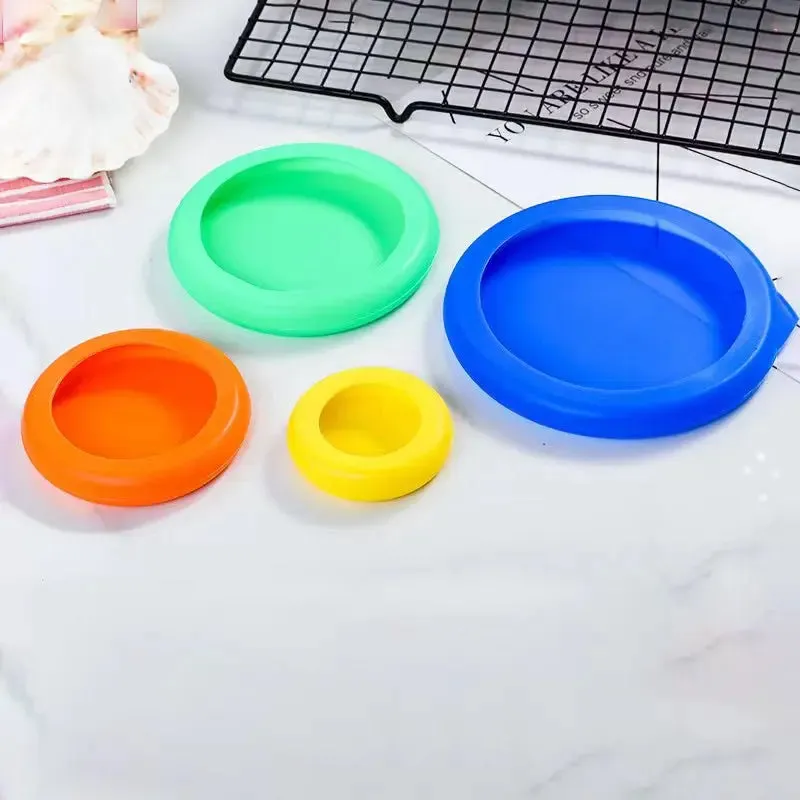 Reusable Silicone Fruit Vegetable Storage Food Cover Food Saver Huggers (4 pieces)