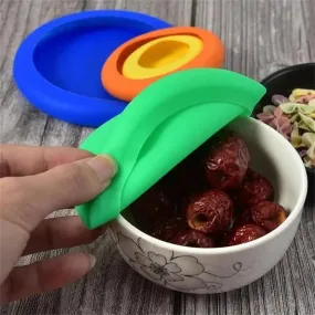 Reusable Silicone Fruit Vegetable Storage Food Cover Food Saver Huggers (4 pieces)