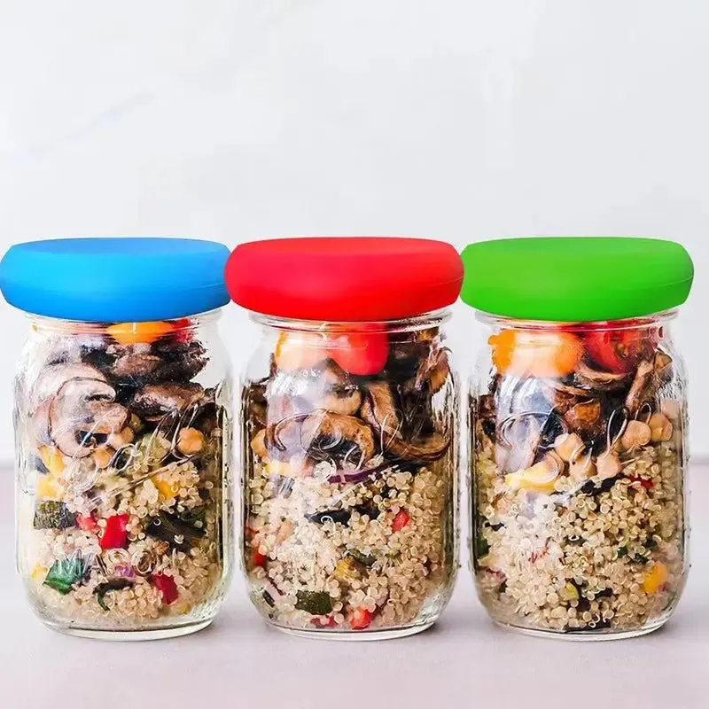 Reusable Silicone Fruit Vegetable Storage Food Cover Food Saver Huggers (4 pieces)