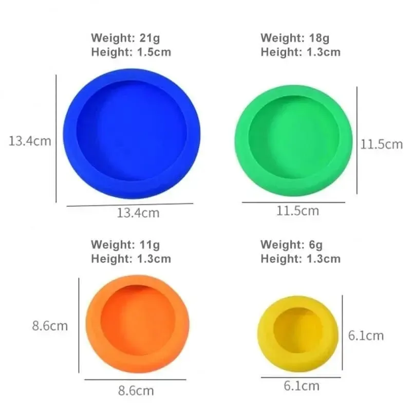 Reusable Silicone Fruit Vegetable Storage Food Cover Food Saver Huggers (4 pieces)