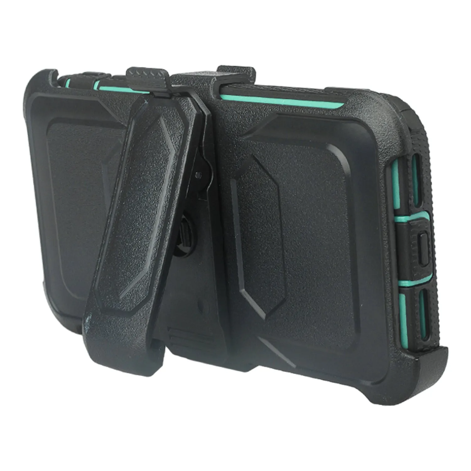 Samsung Galaxy A10e Case, Galaxy A10e Case, Triple Protection 3-1 w/ Built in Screen Protector Heavy Duty Holster Shell Combo Case - Teal