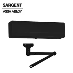 Sargent - 1431 - Powerglide Door Closer - Back Check Function - Heavy Duty Hold Open Parallel Arm - Adjustable Size 1-6 - Plastic Cover - Black Suede - Fire Rated - Grade 1