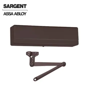 Sargent - 1431 - Powerglide Door Closer - Back Check Function - Heavy Duty Hold Open Parallel Arm - Adjustable Size 1-6 - Plastic cover - Dark Oxidized Satin Bronze - Fire Rated - Grade 1