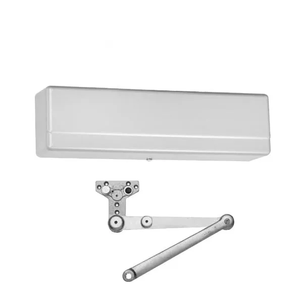 Sargent - 1431 - Powerglide Door Closer - Back Check Function - Heavy Duty Hold Open Parallel Arm - Adjustable Size 1-6 - Plastic Cover - Sprayed Aluminum Enamel - Fire Rated - Grade 1
