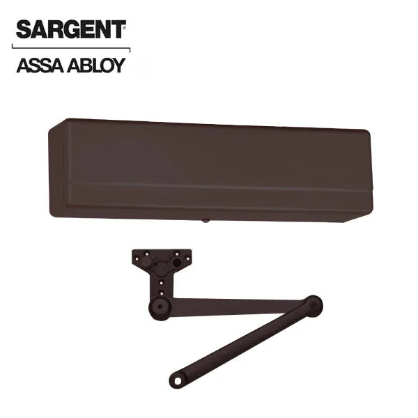 Sargent - 1431 - Powerglide Door Closer - Back Check Function - Heavy Duty Parallel Arm - Adjustable Size 1-6 - Plastic Cover - Dark Oxidized Satin Bronze - Fire Rated - Grade 1