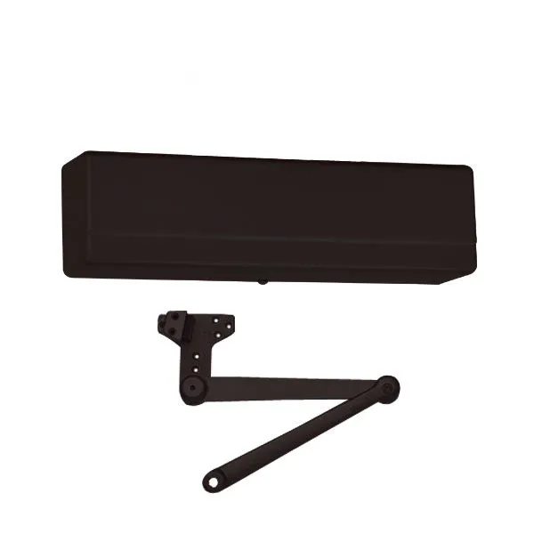 Sargent - 1431 - Powerglide Door Closer - Back Check Function - Heavy Duty Parallel Arm w/ Compression Stop - Adjustable Size 1-6 - Plastic Cover - Black Suede - Fire Rated - Grade 1
