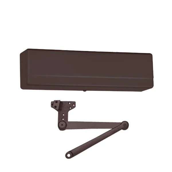 Sargent - 1431 - Powerglide Door Closer - Back Check Function - Heavy Duty Parallel Arm w/ Compression Stop - Adjustable Size 1-6 - Plastic Cover - Dark Oxidized Satin Bronze - Fire Rated - Grade 1