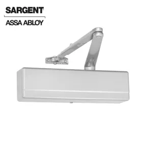 Sargent - 1431 - Powerglide Door Closer - Back Check Function - Universal Standard Arm Package - Adjustable Size 1-6 - Plastic Cover - Aluminum - Fire Rated - Grade 1