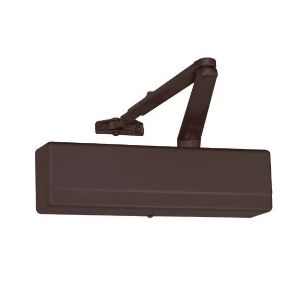 Sargent - 1431 - Powerglide Door Closer - Back Check Function - Universal Standard Arm Package - Adjustable Size 1-6 - Plastic Cover - Dark Oxidized Satin Bronze - Fire Rated - Grade 1
