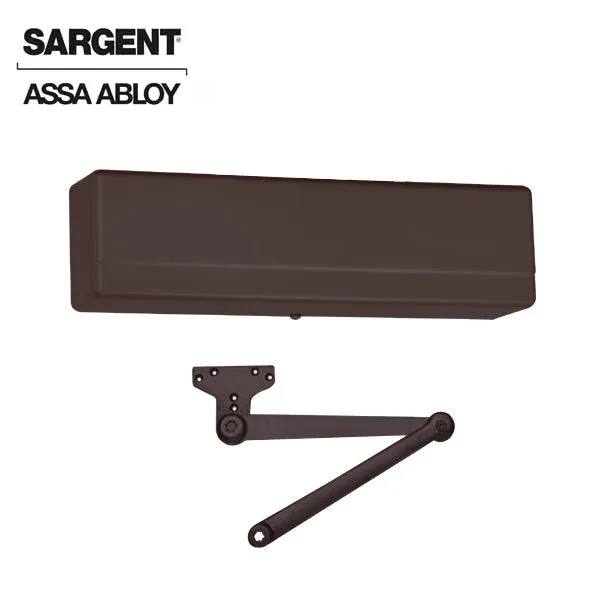 Sargent - 1431 - Powerglide Door Closer - Heavy Duty Parallel Arm - Adjustable Size 1-6 - Plastic Cover - Dark Oxidized Satin Bronze - Fire Rated - Grade 1
