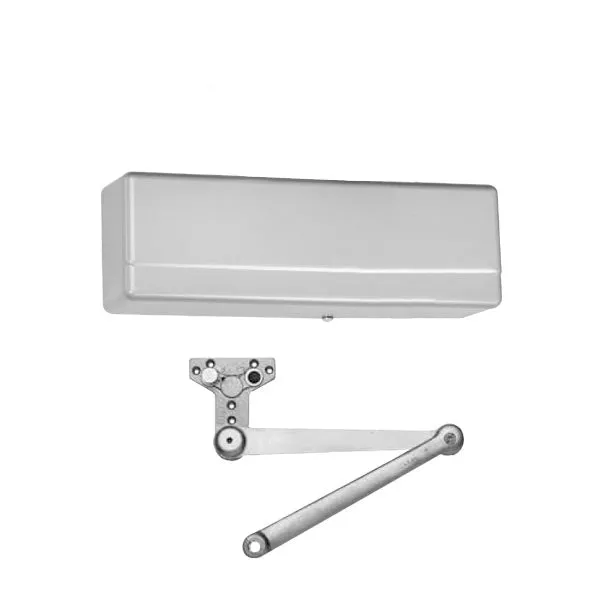 Sargent - 281 - Powerglide Cast Iron Door Closer w/ PS - Back Check Function - Heavy Duty Parallel Arm w/ Positive Stop - Adjustable Size 1-6 - Plastic Cover - Aluminum - Fire Rated - Grade 1