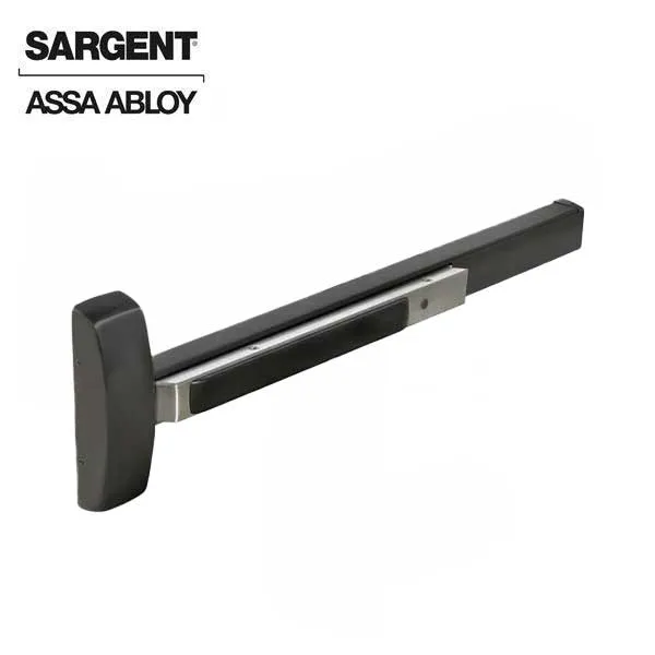 Sargent - 8610F - Concealed Vertical Exit Rod - Passage (Exit Only) - Electric Options - 36" x 84" - Black Suede - Grade 1