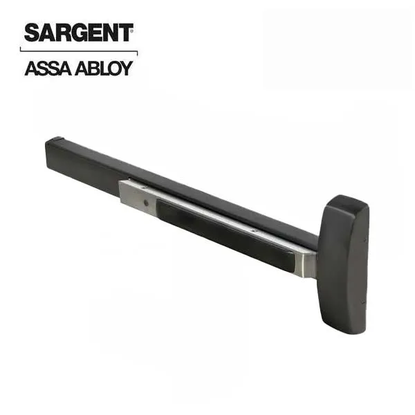 Sargent - 8610F - Concealed Vertical Exit Rod - Passage (Exit Only) - Electric Options - 36" x 84" - Black Suede - Grade 1