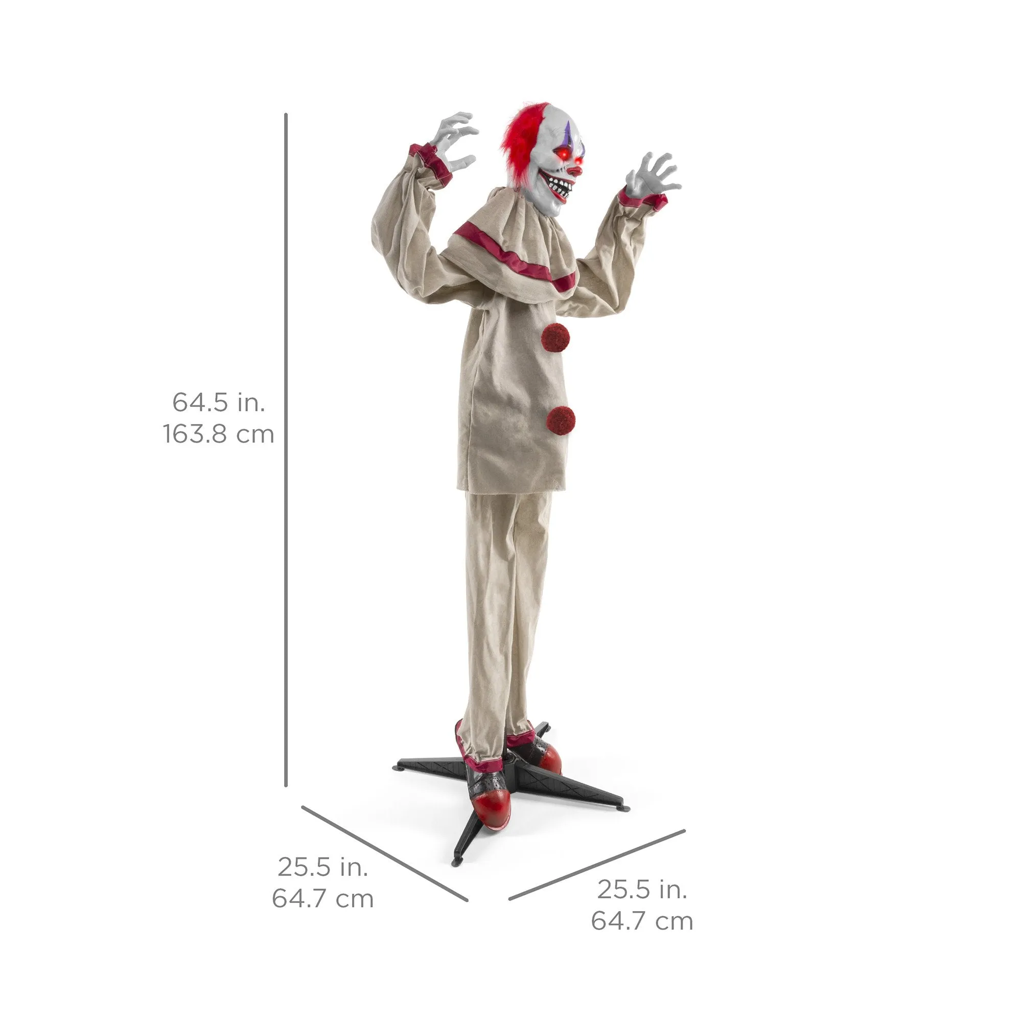Scary Harry the Motion Activated Animatronic Killer Clown Halloween Prop