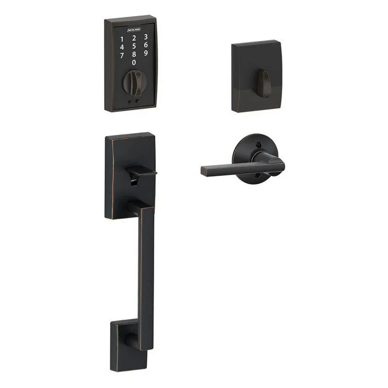 Schlage Touch Entry Handleset - Century (CEN) Style with Latitude (LAT) Lever