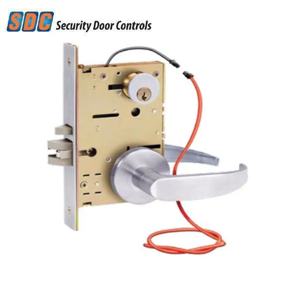 SDC - Z7850LQG - Solenoid Controlled Mortise Lock - Fail Safe - Galaxy Rose - Optional Handing - 12/24VDC - Satin Chrome - Fire Rated - Grade 1